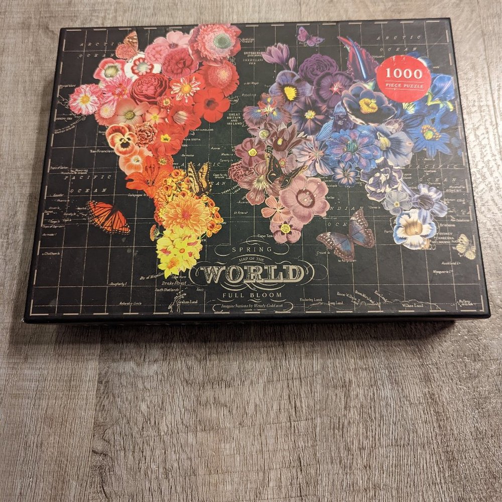 flower world map puzzle